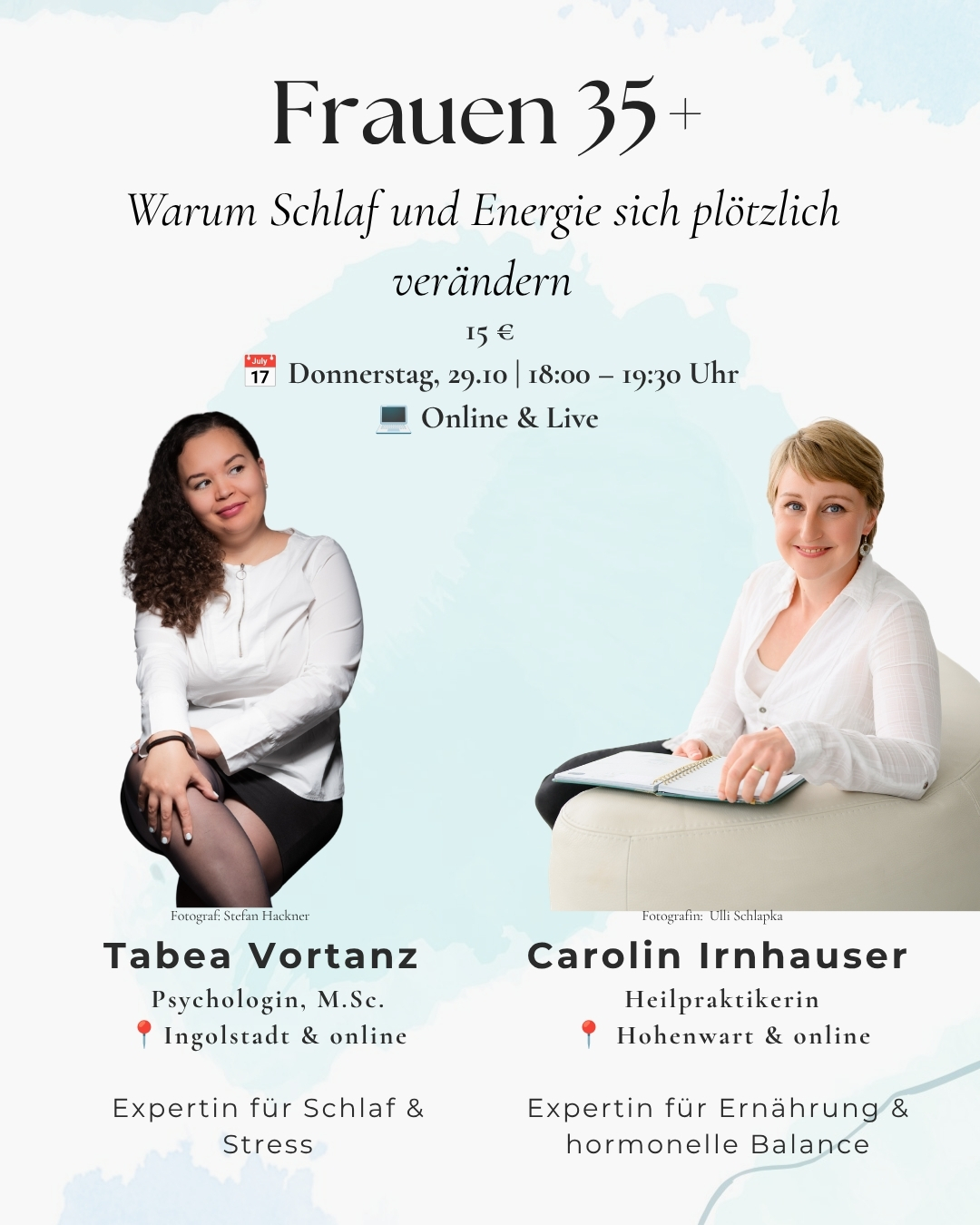 Online-Workshop Frauen 35+ mit Tabea Vortanz und Carolin Irnhauser